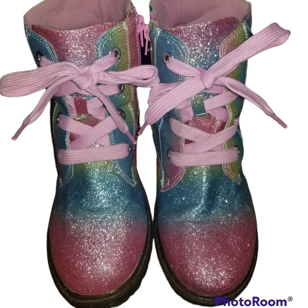 Rainbow Combat Boots UNR8ED